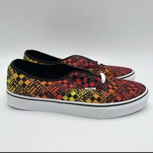 Vans Logo Flame Authentic Classic Mens 10 Wo 11.5